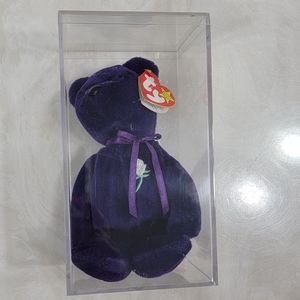 RARE & RETIRED Vintage TY Beanie Baby PRINCESS DIANA Bear